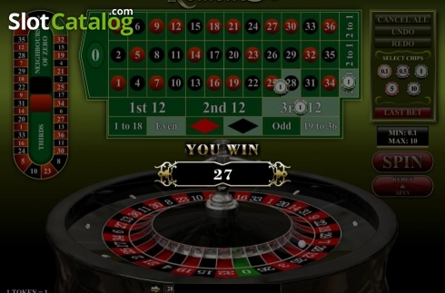 Game Screen. Roulette 3D (iSoftBet) slot