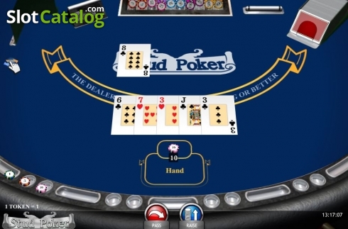 Écran3. Stud Poker (iSoftBet) Machine à sous