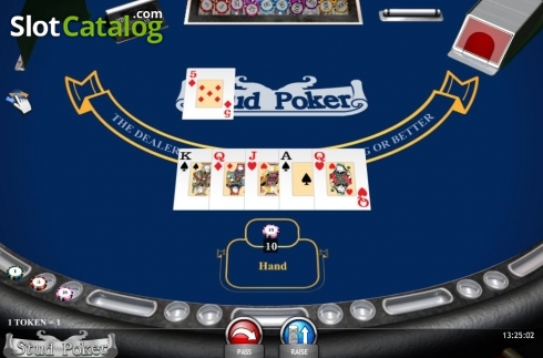 Game Screen. Stud Poker (iSoftBet) slot