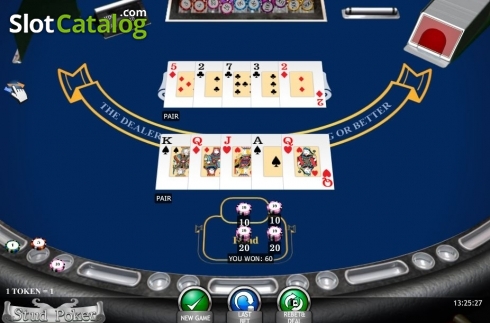Écran6. Stud Poker (iSoftBet) Machine à sous