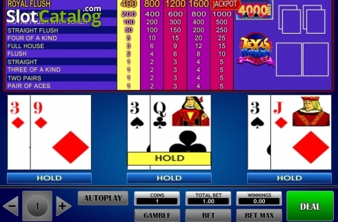 Skärmdump2. Texas Hold'em Joker Poker (iSoftBet) slot
