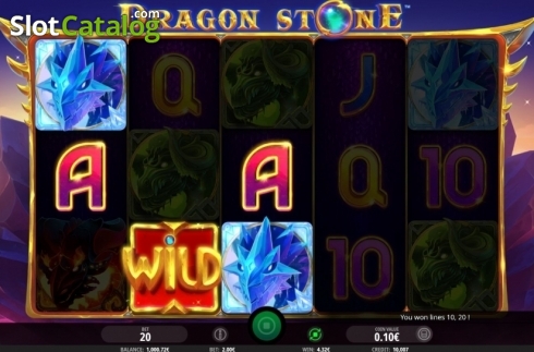 画面3. Dragon Stone (ドラゴン・ストーン) カジノスロット
