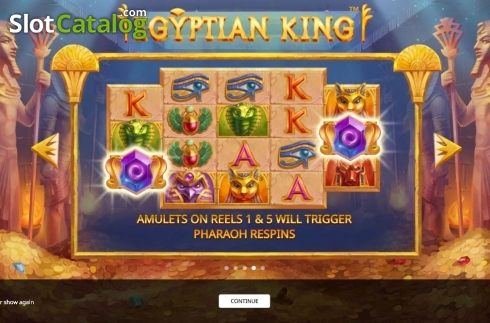 Start Screen. Egyptian King slot