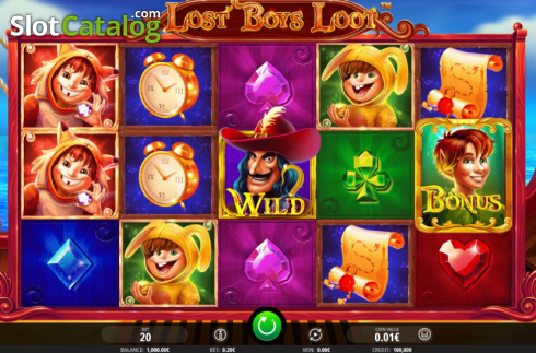Reel Screen. Lost Boys Loot slot
