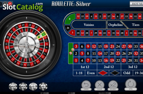Game Screen 3. European Roulette Silver slot