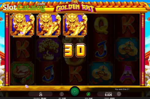 Skärmdump4. The Golden Rat (iSoftBet) slot