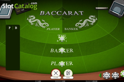 Skärmdump2. Baccarat 2020 (ISoftBet) slot