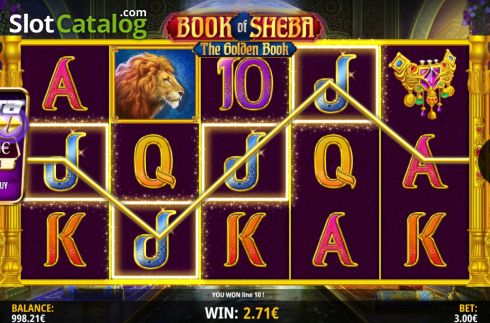 Win Screen 1. Book of Sheba (iSoftBet) slot