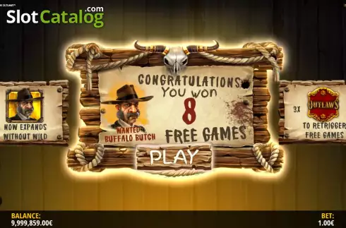 Free Spins 3. Van Der Wilde and the Outlaws slot