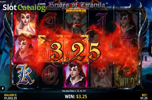 Skärmdump4. Brides of Dracula Hold and Win slot