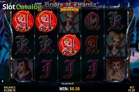 Bildschirm5. Brides of Dracula Hold and Win slot