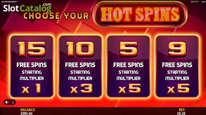 Video Slot Hot Spin Megaways