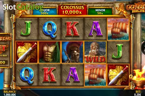 Reels Screen. Colossus: Hold & Win slot