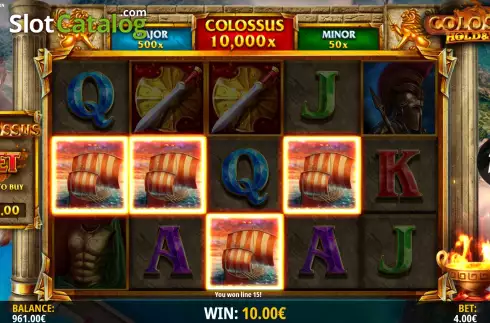 Οθόνη5. Colossus: Hold & Win Κουλοχέρης 