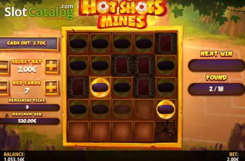 Bildschirm6. Hot Shots: Mines slot