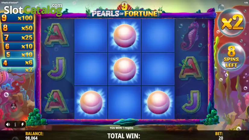 Video 9 Pearls of Fortune Slot