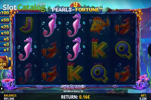 Win Screen 1. 9 Pearls of Fortune slot
