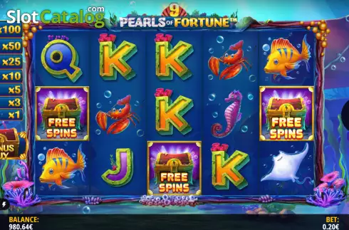 Scatter Symbols. 9 Pearls of Fortune slot