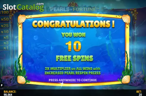 Free Spins 1. 9 Pearls of Fortune slot