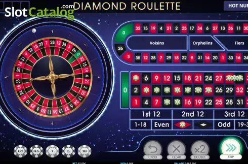 画面5. Diamond Roulette (iSoftBet) カジノスロット