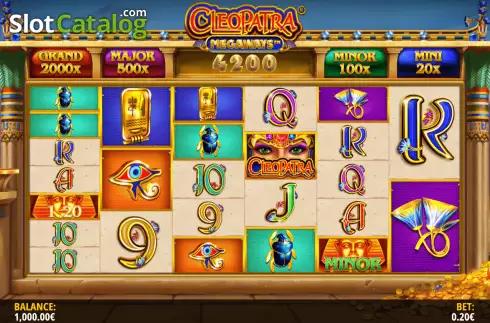 Bildschirm3. Cleopatra Megaways slot