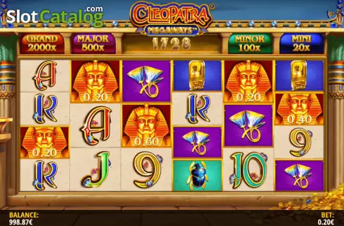 Bildschirm5. Cleopatra Megaways slot