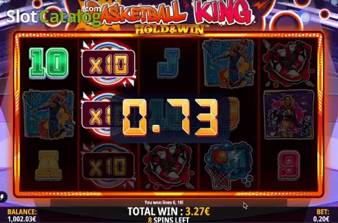 Écran8. Basketball King Hold and Win Machine à sous
