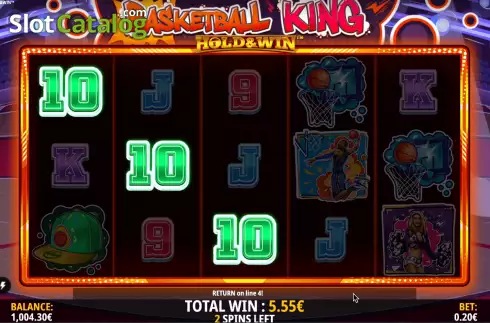 Écran9. Basketball King Hold and Win Machine à sous