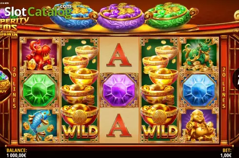 Game Screen. Prosperity Gems: Hold & Win slot