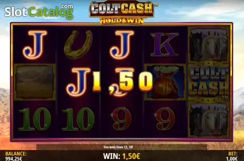 Win screen 2. Colt Cash: Hold and Win slot