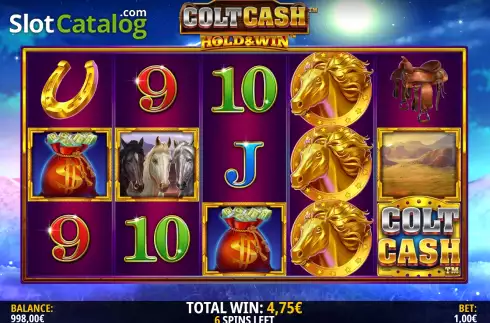 Pantalla6. Colt Cash: Hold and Win Tragamonedas 