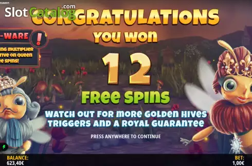 Free Spins Win Screen 2. Gimme the Honey Megaways slot