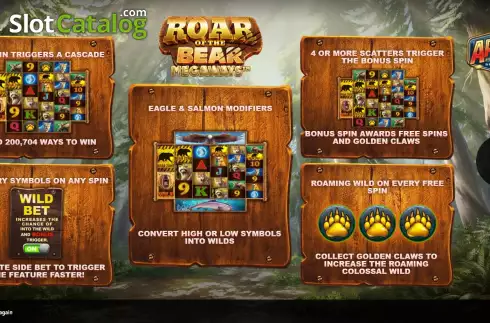 Οθόνη2. Roar of the Bear Megaways Κουλοχέρης 