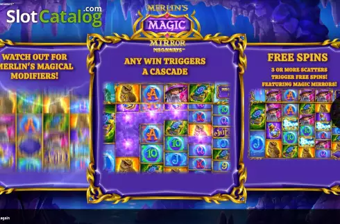 Captura de tela2. Merlin’s Magic Mirror Megaways slot