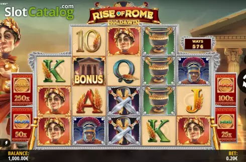 Écran2. Rise of Rome Hold & Win Machine à sous