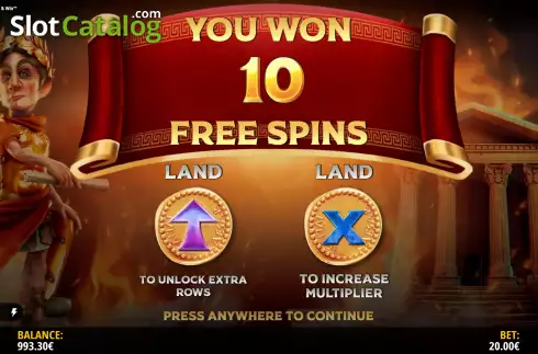 Free Spins. Rise of Rome Hold & Win slot