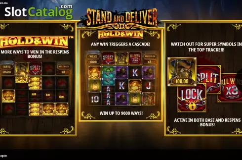 Schermo2. Stand and Deliver (iSoftBet) slot