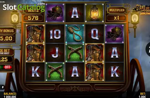 Game Screen. Stand and Deliver (iSoftBet) slot