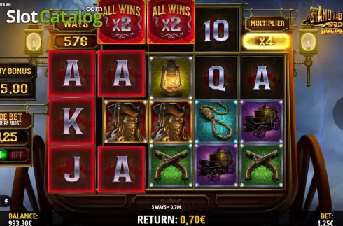 Schermo7. Stand and Deliver (iSoftBet) slot