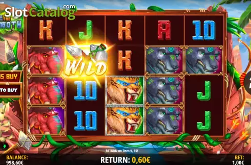 Win Screen. Rise of the Sabertooth slot
