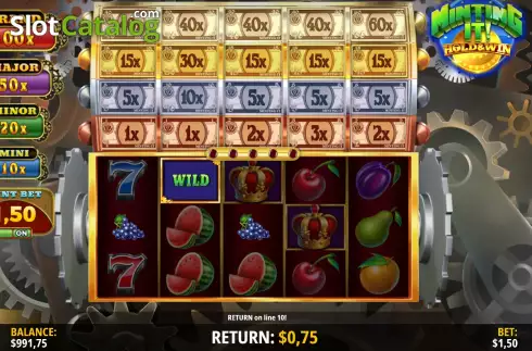 Schermo3. Minting It! Hold & Win slot