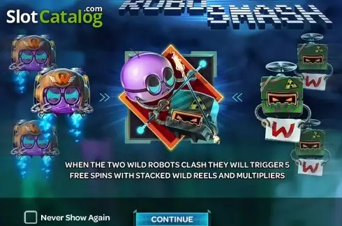 Bildschirm 1. Robo Smash slot