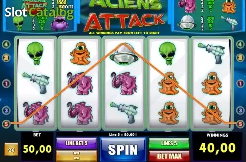 Win Screen 4. Aliens Attack slot