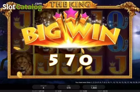 Schermo5. The King (iSoftBet) slot