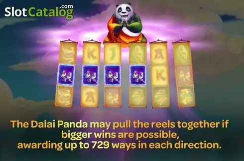 Intro screen 2. The Dalai Panda slot