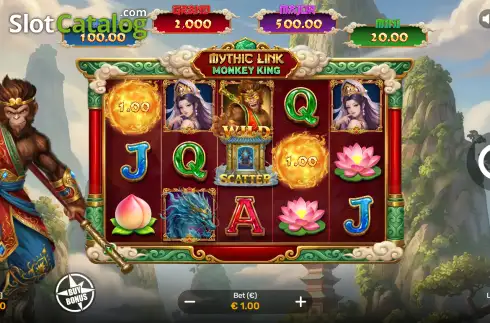 Écran2. Mythic Link Monkey King Machine à sous