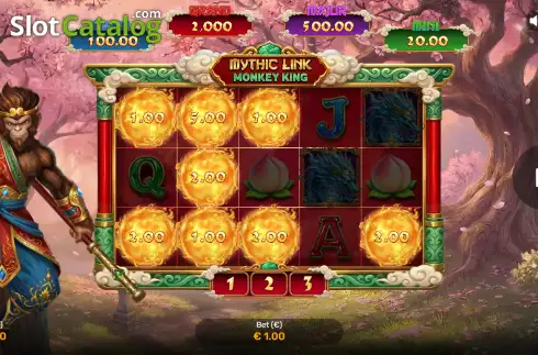 Écran3. Mythic Link Monkey King Machine à sous