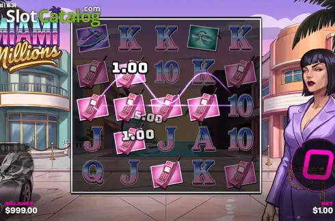 Bildschirm3. Miami Millions slot