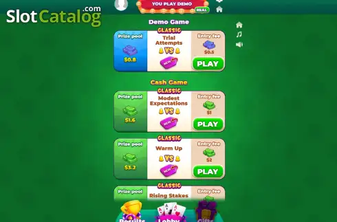 Ekran2. Mega Solitaire yuvası