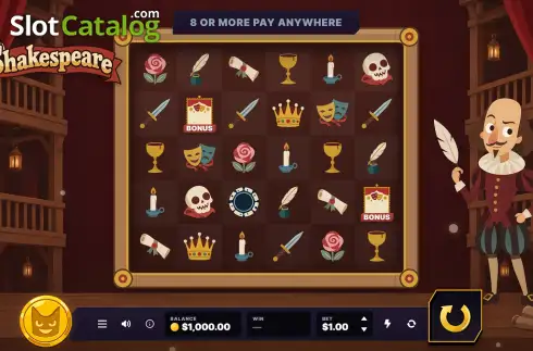 Shakespeare slot. Shakespeare slot